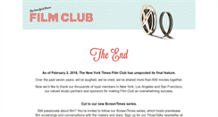 Desktop Screenshot of nytfilmclub.com